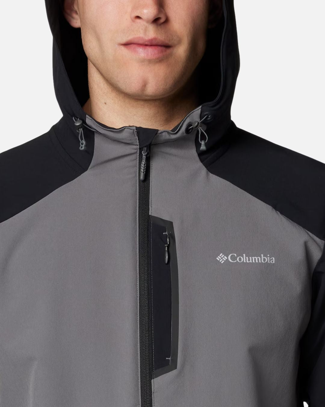 Veste Softshell à Capuche Columbia Tech - Gris/Noir