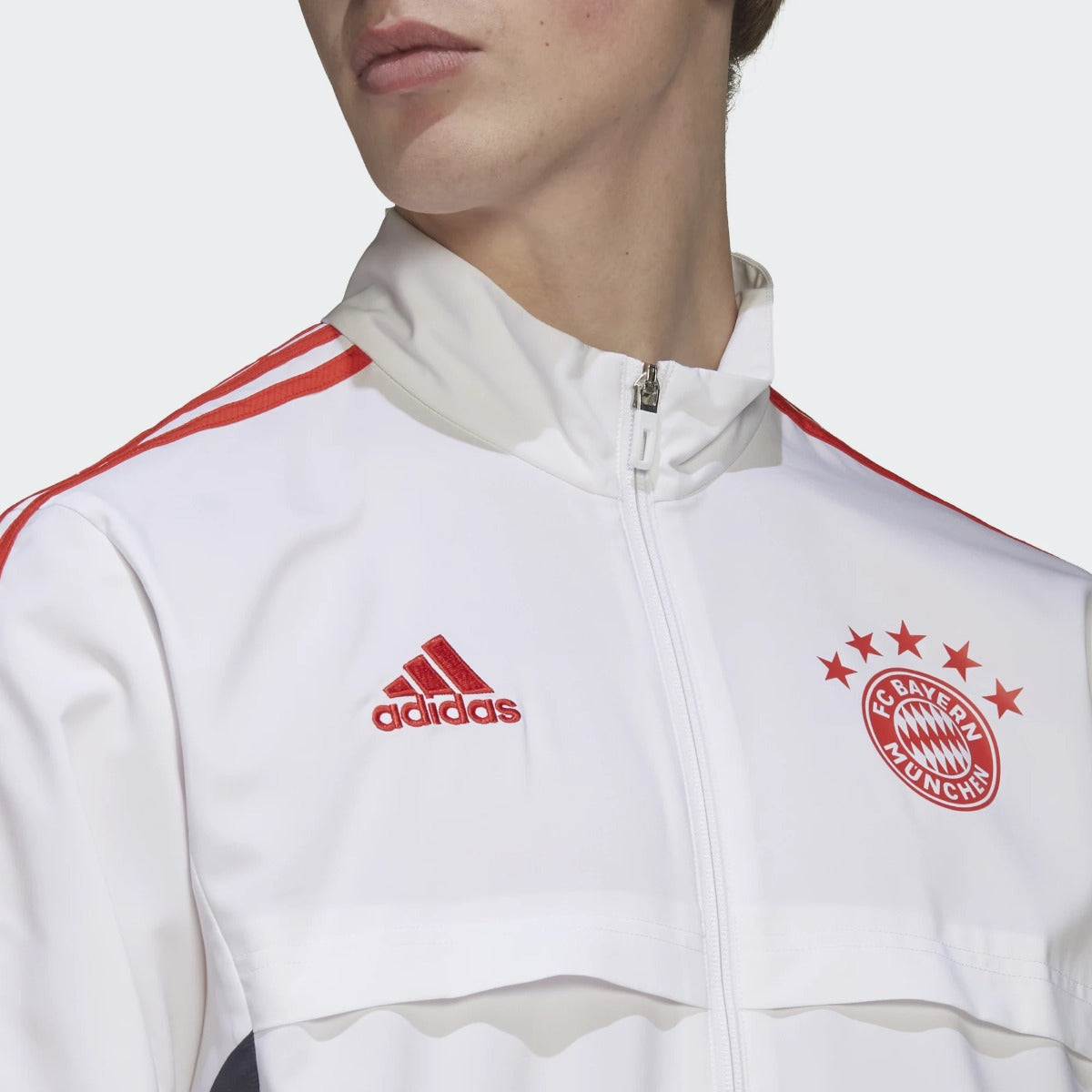 Veste de survêtement Bayern Munich - Blanc/Rouge/Noir