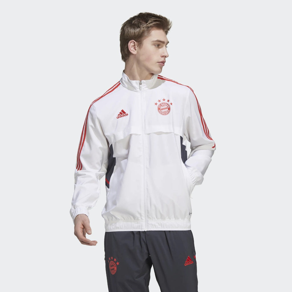 Veste de survêtement Bayern Munich - Blanc/Rouge/Noir