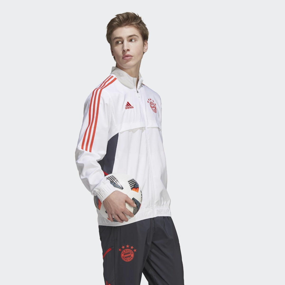 Veste de survêtement Bayern Munich - Blanc/Rouge/Noir