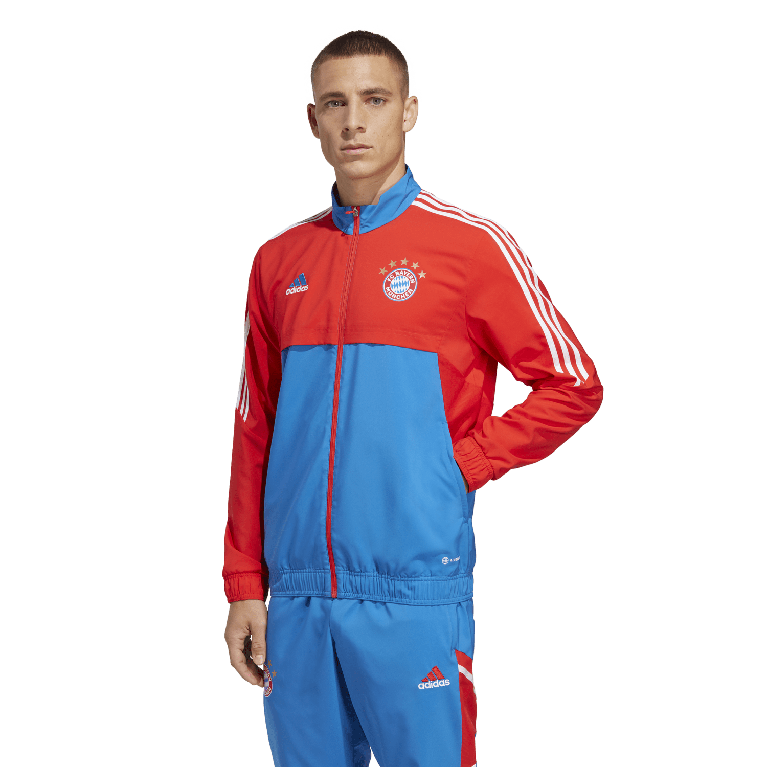Veste de survêtement Bayern Munich - Rouge/Bleu