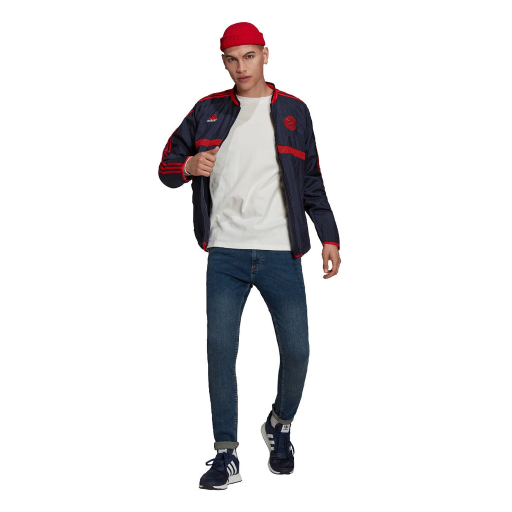 Veste survêtement Bayern Munich Icon  - Bleu/Rouge