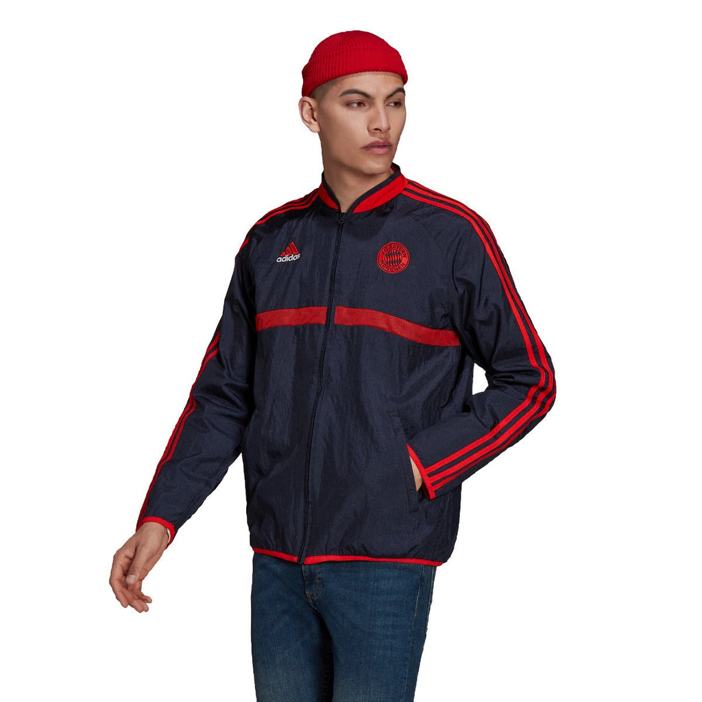 Veste survêtement Bayern Munich Icon  - Bleu/Rouge
