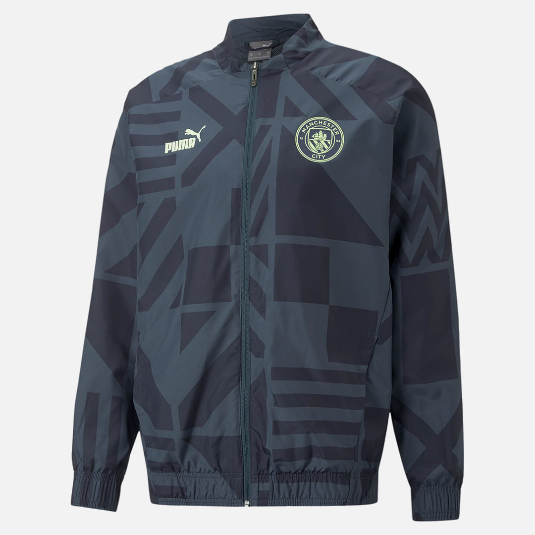 Veste de survêtement Manchester City - Noir/Gris/Jaune