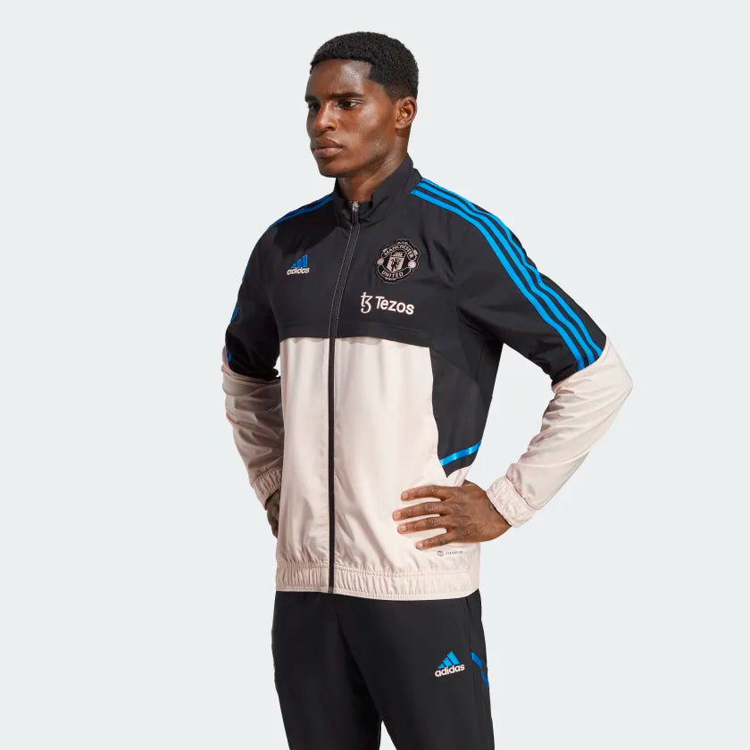 Veste de présentation Manchester United - Noir/Bleu/Beige
