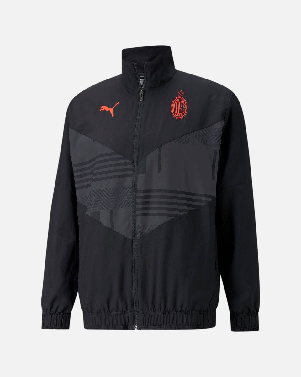 Veste de survêtement Milan AC - Noir/Rouge