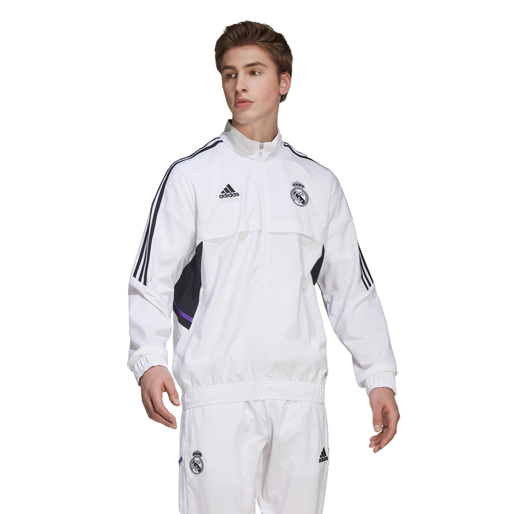 Veste de survêtement Real Madrid Condivo - Blanc/Noir/Violet