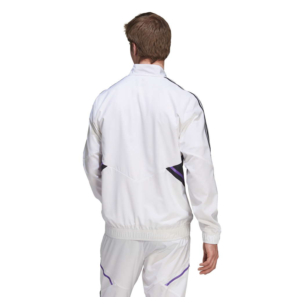 Veste de survêtement Real Madrid Condivo - Blanc/Noir/Violet