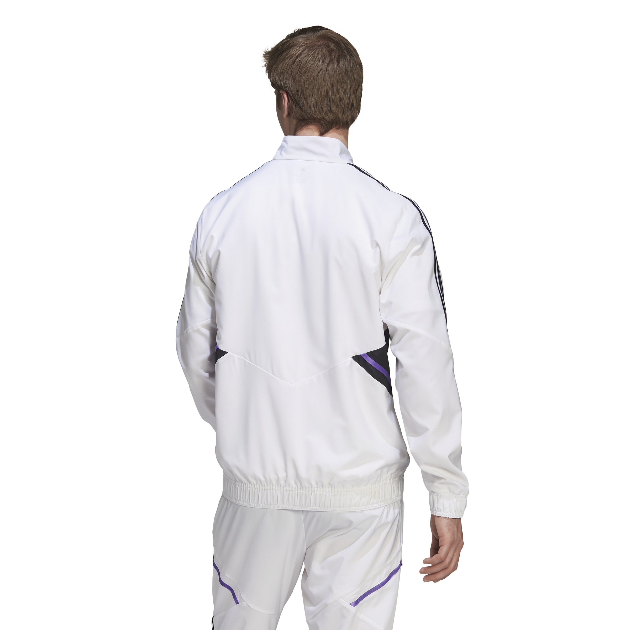 Veste de survêtement Real Madrid Condivo - Blanc/Noir/Violet
