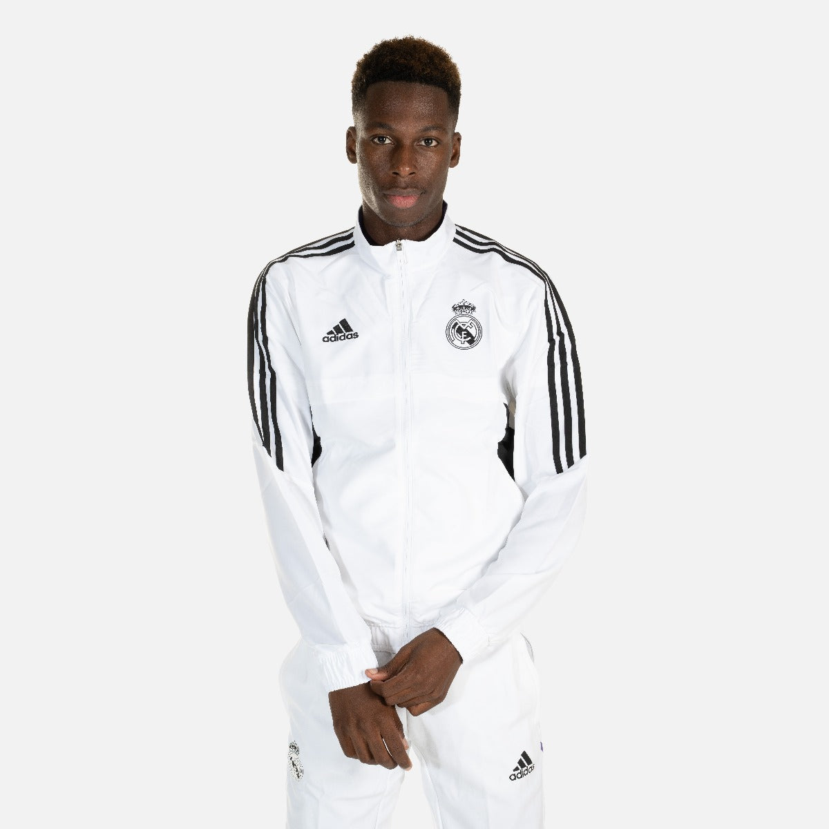 Veste de survêtement Real Madrid Condivo - Blanc/Noir/Violet