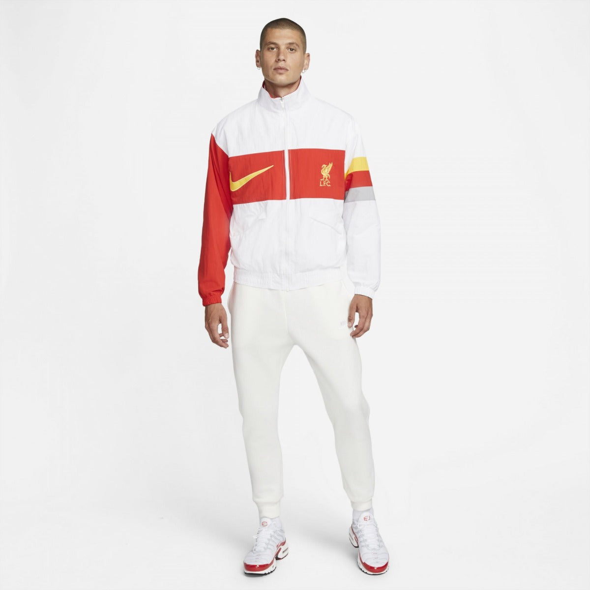 Veste tissée Liverpool - Blanc/Rouge