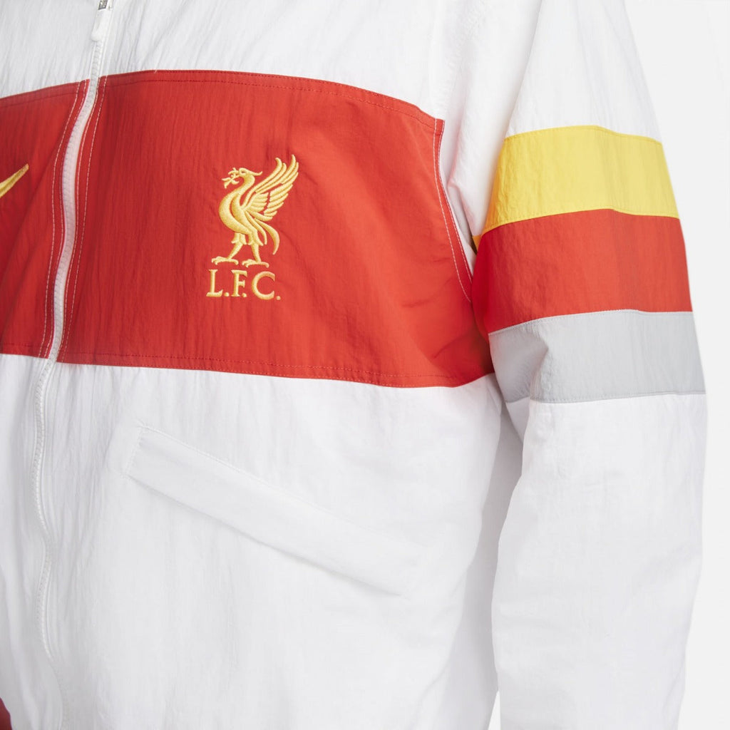 Veste tissée Liverpool - Blanc/Rouge