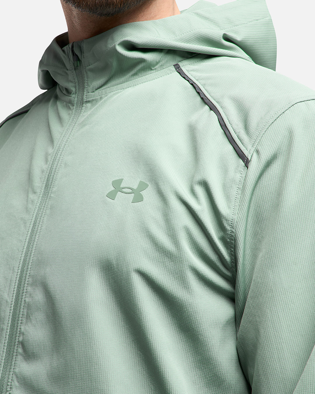Veste Under Armour Running Launch - Vert Pastel