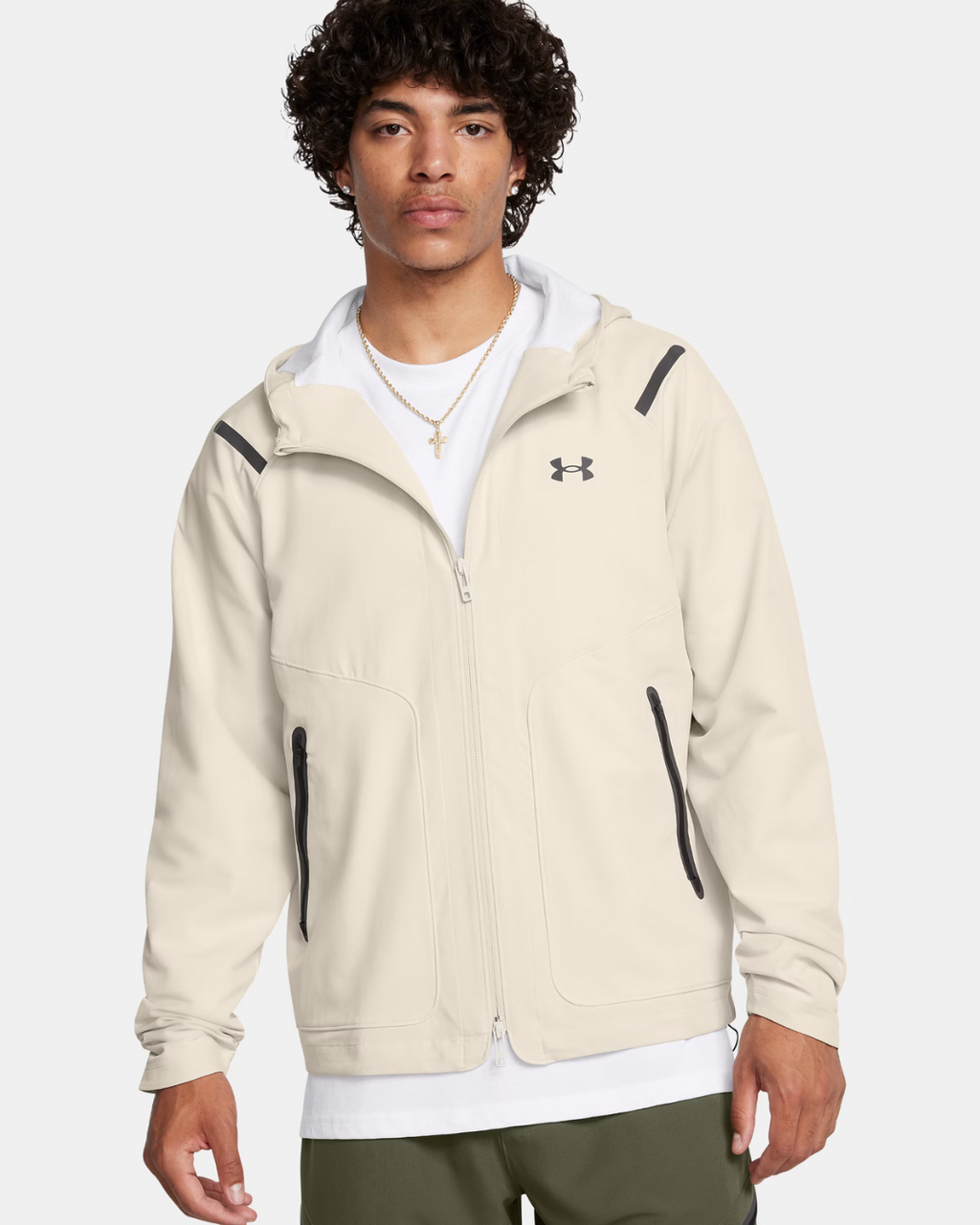 Veste Under Armour Running Unstoppable Left Chest - Blanc