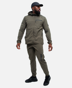 Survêtement Scampia Running Gara Cagoule intégrée - Kaki