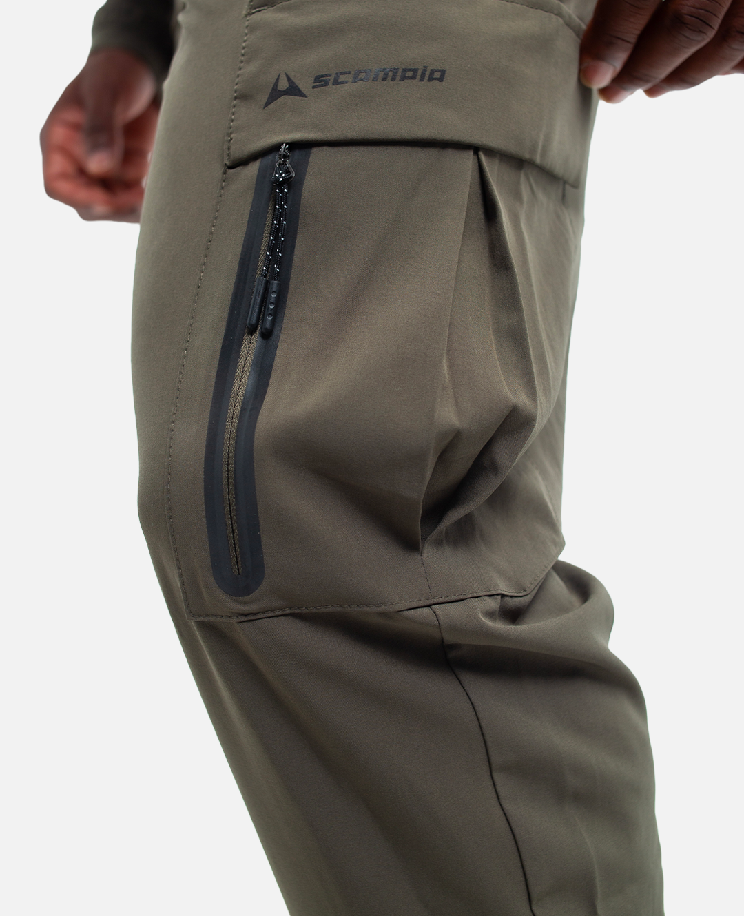 Survêtement Scampia Running Gara Cagoule intégrée - Kaki