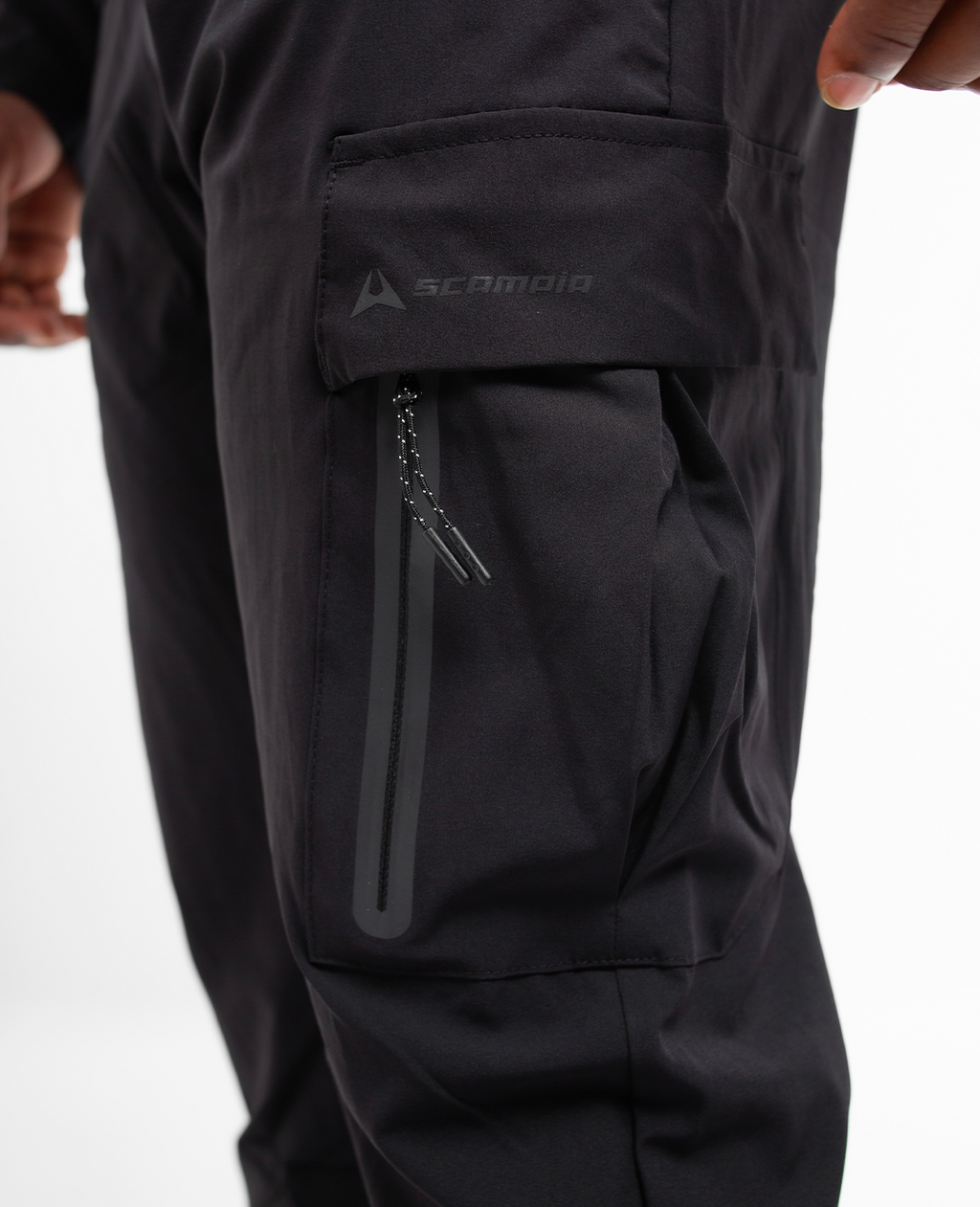 Survêtement Scampia Running Gara Cagoule intégrée - Noir