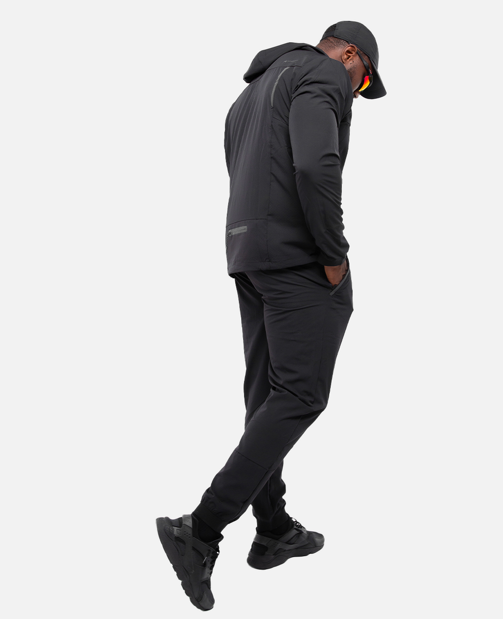 Survêtement Scampia Running Gara Cagoule intégrée - Noir