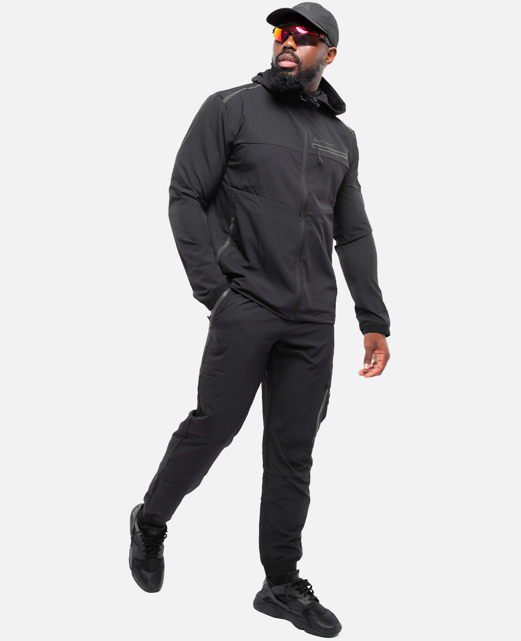 Survêtement Scampia Running Gara Cagoule intégrée - Noir