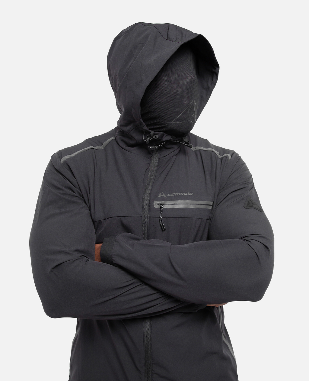 Survêtement Scampia Running Gara Cagoule intégrée - Noir