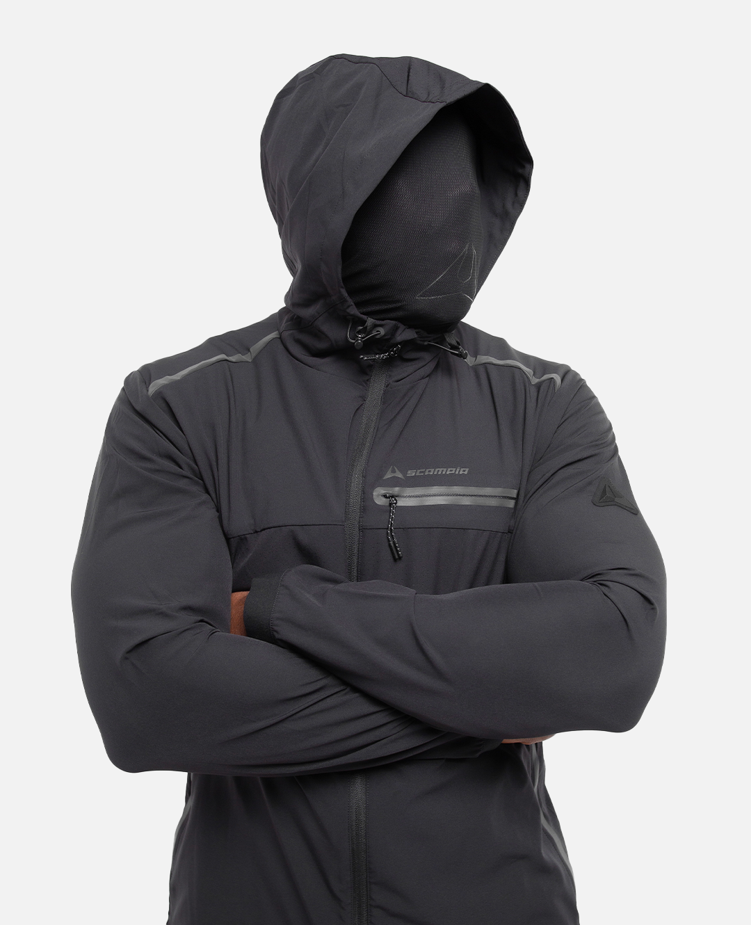 Survêtement Scampia Running Gara Cagoule intégrée - Noir