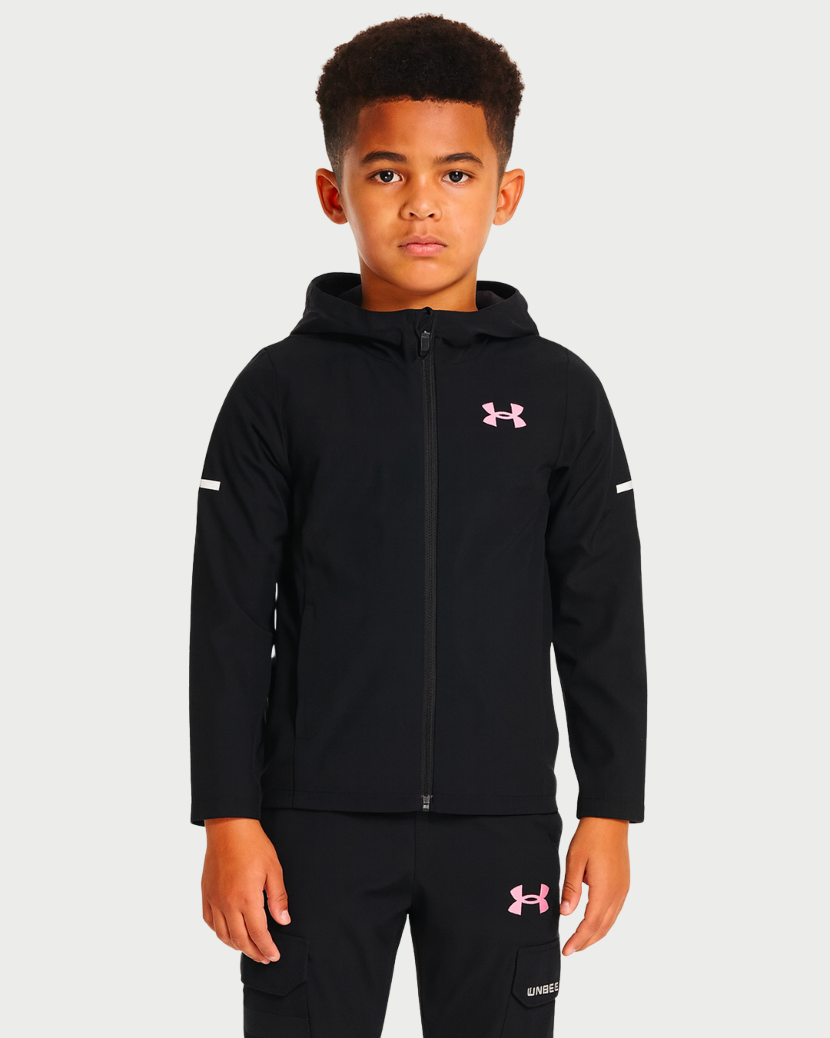 Veste Under Armour Tech Utility Woven Junior - Noir/Rose