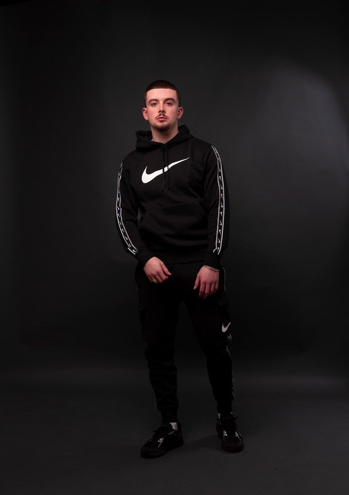 Sweat à capuche Nike Sportswear Repeat - Noir/Blanc