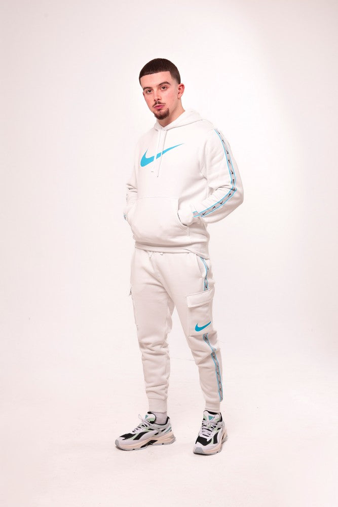 Pantalon Nike Sportswear Repeat - Blanc/Bleu/Gris