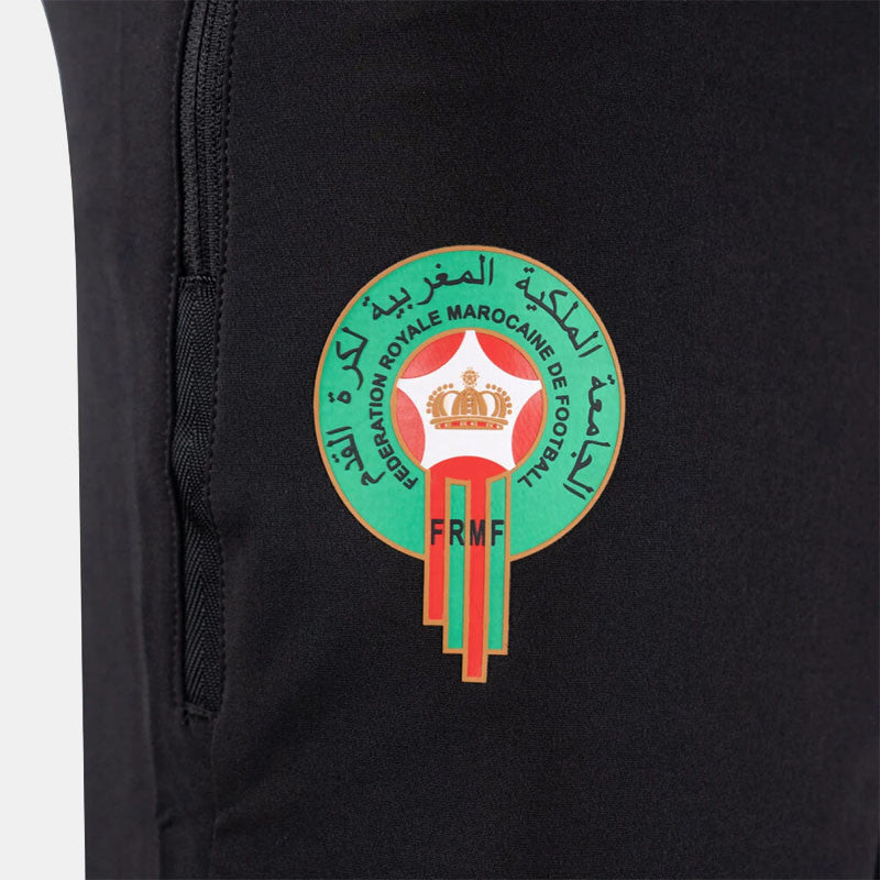 Short d'entrainement Maroc 2024 - Noir/Rouge