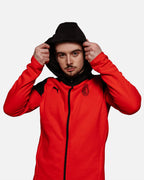 Veste à capuche Casuals Milan AC - Noir/Rouge