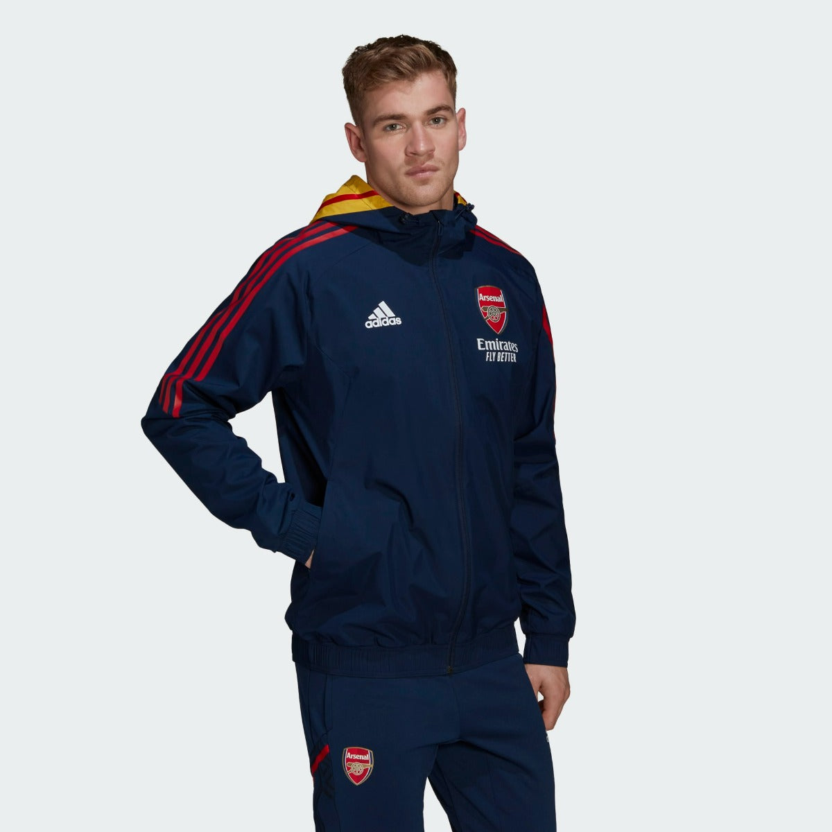 Veste Coupe-vent Arsenal Condivo - Bleu/Rouge