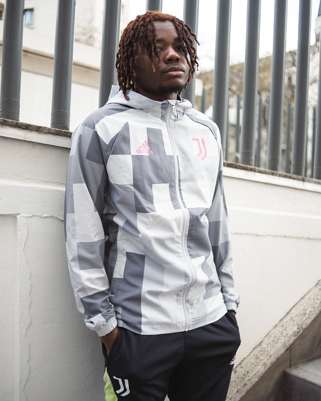 Veste Coupe-Vent Juventus 2022/2023 - Gris/Rose