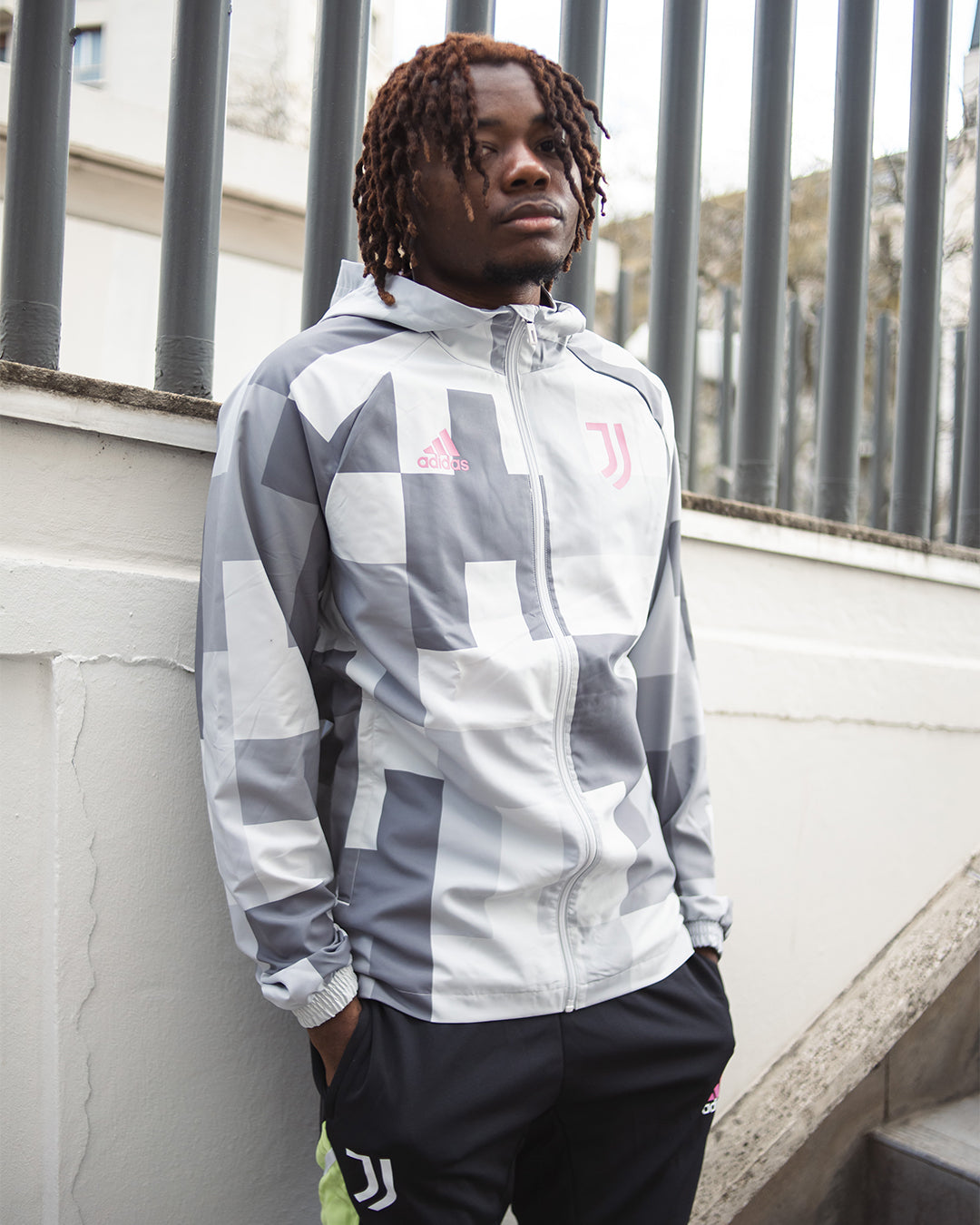 Veste Coupe-Vent Juventus 2022/2023 - Gris/Rose
