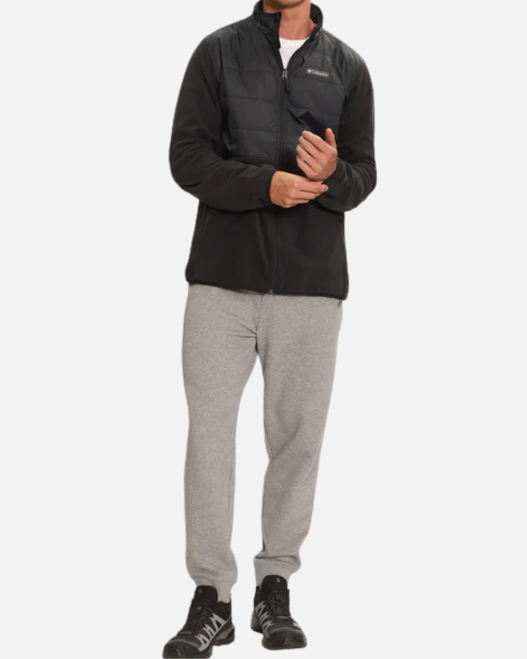 Veste polaire hybride Columbia Basin Butte - Noir