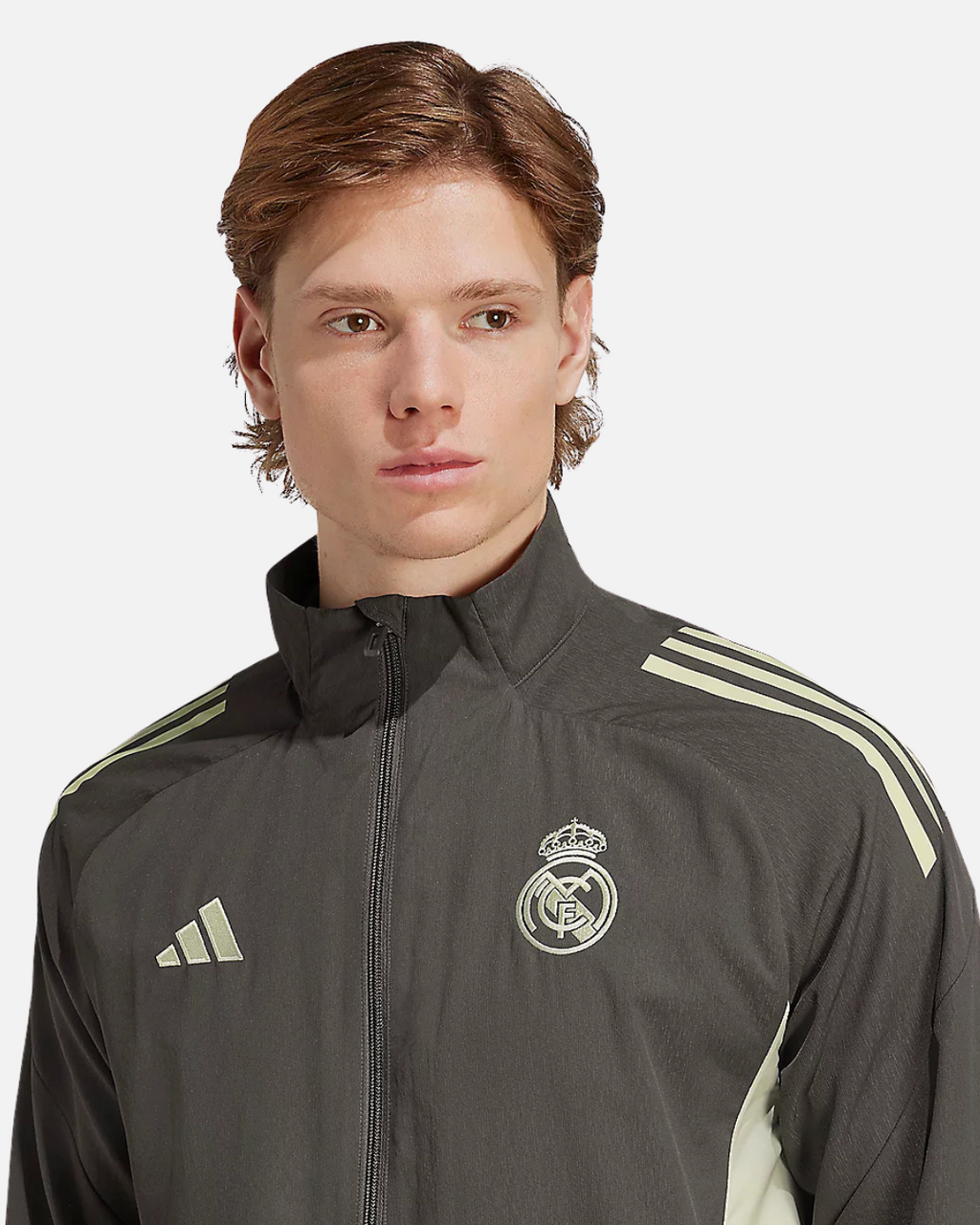 Veste de survêtement Real Madrid Tiro 25 - Kaki/Vert